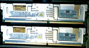 HP 2 GB Kit (2x 1GB) DDR2 ECC reg. - 398706-51 - Bild 1 von 1