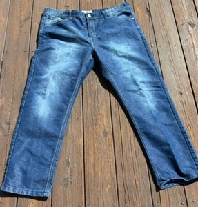 United Denim of America Men's Size 40x30 in Straight Regular Blue Cotton Blend - Picture 1 of 5