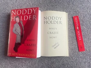NODDY HOLDER ’Who’s Crazee Now??’ HAND SIGNED Slide BOOK Autobiography 1999 Mark - Picture 1 of 7