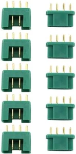 5 paires de connecteurs MPX mâle-femelle pour batteries RC Lipo - vert de hau... - Photo 1/5