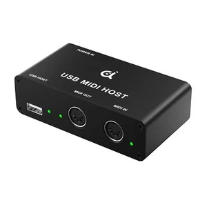 Stand-Alone USB MIDI Host Bridge Box - 1-In/1-Out 5-PIN DIN MIDI Interfaces, ... - Picture 1 of 10