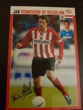AUTOGRAMMKARTE / AUTOGRAPHCARD Jan Vennegoor of Hesselink PSV Eindhoven 2005-06