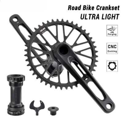 170/175mm Carbon Gravel ROAD Bike Cranks Arms Bicycle Chainring 50-34T Crankset - Image 1 of 4