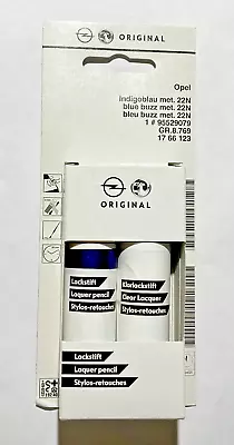 (825,00€/1L) Original Opel Lackstift Indigoblau 22N GU3 Indigo Blau 95529079 - Bild 1 von 4