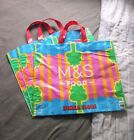 3 X M&S Marks & Spencer Yinka Ilori Reusable  Shopping Tote Bag NEW Plastic