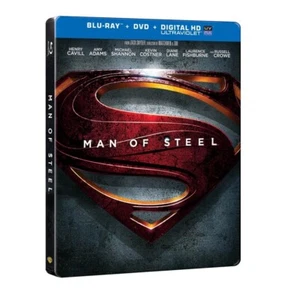 Man of Steel 2013 Blu-ray+DVD+Digital. Steelbook. Warner Bros. EXCLUSIVE NEW! - Picture 1 of 3