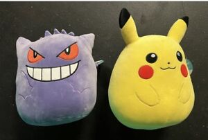 Pokemon Pikachu and Gengar  Squishmallow 10 inch Plush Bundle Brand New In Hand