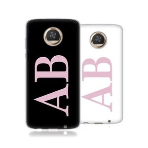 CUSTOM CUSTOMISED PERSONALISED INITIALS SOFT GEL CASE FOR MOTOROLA PHONES - Picture 1 of 9