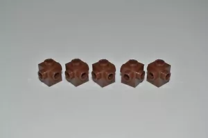 LEGO 5 x Konverter rotbraun Reddish Brown Brick Mod. 1x1 4 Studs on Side 4733 - Bild 1 von 2