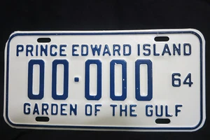 Original 1964 Prince Edward Island License Plate from 20th Century Fox Archives - Picture 1 of 3