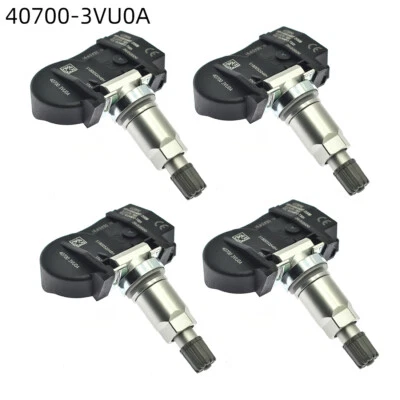 SENSOR DE PRESIÓN DE NEUMÁTICOS 4 PIEZAS TPMS NUEVO 40700-3VU0A para Nissan Rogue 2,5 L 2014-2016 Foto 1 de 4