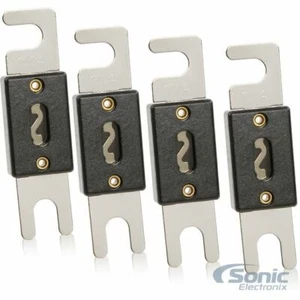 Paquete de 4 Belva BANL100 de fusible ANL niquelado de 100 amperios - Imagen 1 de 2