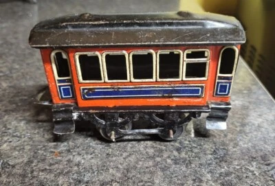 Scarce Antique 1920s Bing Metal  Model Train Passenger Car  Very Nice Condition  - Image 1 of 4