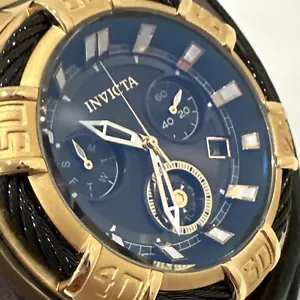 Invicta 26991 Bolt Black Dial Gold Tone Stainless Steel Chronograph Men's Watch - Picture 1 of 24