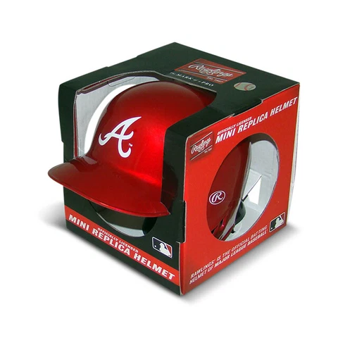 Atlanta Braves Alternate Chrome MLB Rawlings Replica MLB Baseball Mini Helmet Cover