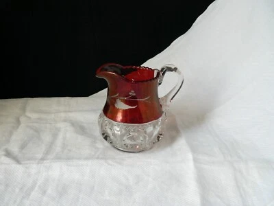 Kings Crown OMN XLCR., Excelsior. creamer clear  ruby stain fern & Berry - Image 1 of 4