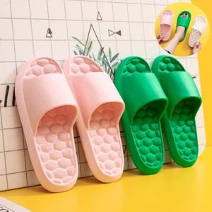 Summer Slippers Foot Massage Design Shoes Women Bathroom Slippers - Picture 1 of 13