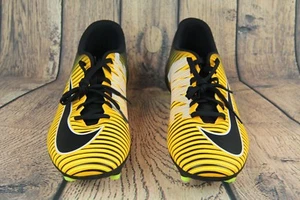 Nike Mercurial Vortex III FG Soccer Cleats Yellow Black 831969-801 Mens Size 13 - Picture 1 of 12