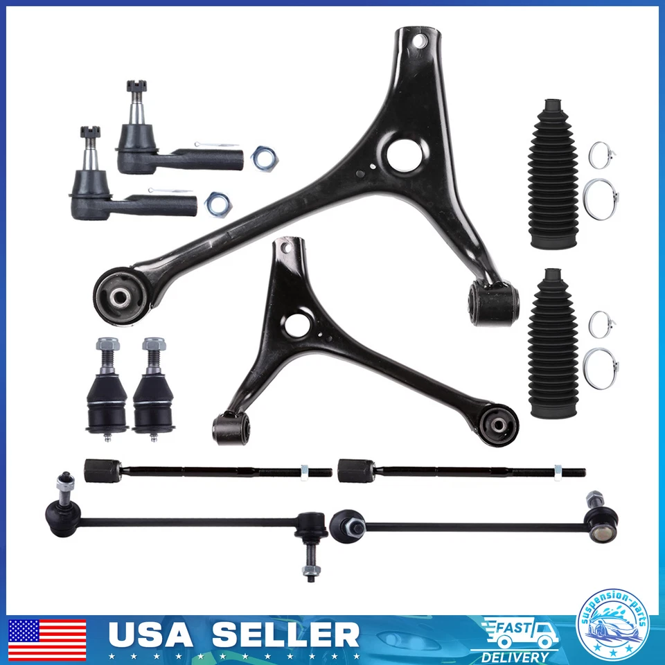 12pc Front Lower Control Arms Sway Bars For 1998-2007 Ford Taurus Mercury Sable - Image 1 of 4
