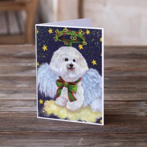 Bichon Frise Christmas Angel Cards and Envelopes Pack of 8 PPP3027GCA7P - Picture 1 of 3