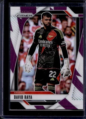 2024-25 Prizm Premier League David Raya Purple and White Stripes #55/92 Arsenal - Image 1 of 2
