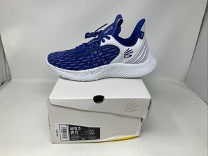 Unisex Team Curry 9 Team Basketball Shoes Royal / White - Picture 1 of 8