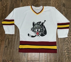 Chicago Wolves Boys Youth Replica AHL White Hockey Jersey Size. Large - Picture 1 of 1
