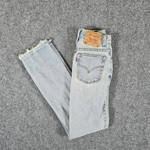 Vintage 99' Levis 512 Slim Light Wash Denim Jeans Youth Size 3/M Actual 23x28 - Picture 1 of 10