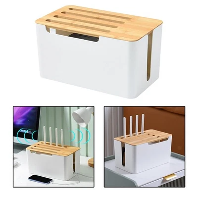 Router Shelf Storage Case, Cord Organizer Cable Bracket - Image 1 of 4