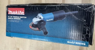 Makita 9557PB 4-1/2" Interruptor de Paleta Amoladora Angular, con Interruptor AC/DC NUEVA CAJA ABIERTA Foto 1 de 4