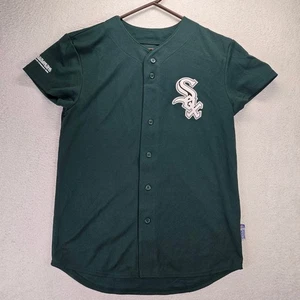 Chicago White Sox Trikot Jugend Medium Majestic grün Wärmeübertragung Logo - Bild 1 von 10