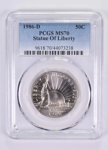 MS70 1986-D Statue of Liberty Commemorative Half Dollar PCGS *4601 - Picture 1 of 5