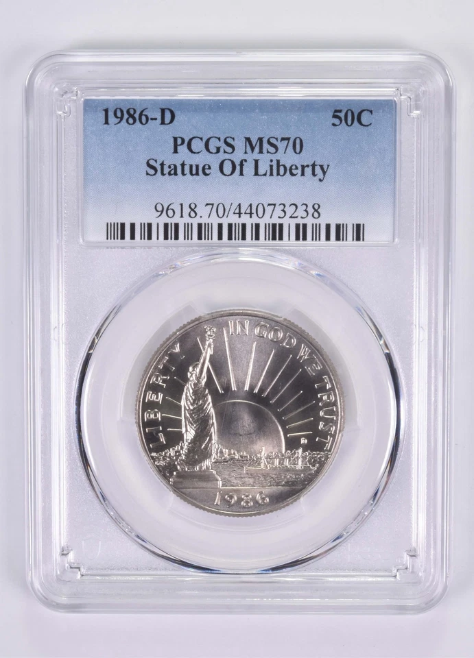 MS70 1986-D Statue of Liberty Commemorative Half Dollar PCGS *4601 - Image 1 of 4