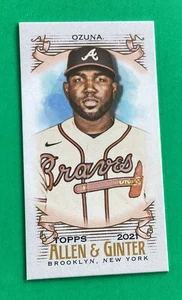 MARCELL OZUNA . 2021 TOPPS ALLEN GINTER  BROOKLYN BACK . BRAVES . 21/25 . 344 - Picture 1 of 2