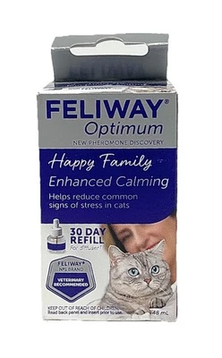 Feliway Optimum - Happy Family Enhanced Calming Diffuser -30 day refill (48ml) - Image 1 of 4