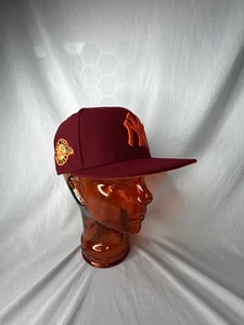 New York Yankees Mütze Club Exclusive MLB Burgundy Fitted Hat Größe 7 1/8 - Bild 1 von 7