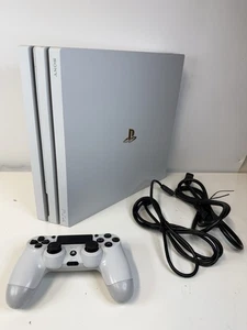 Sony PS4 PlayStation 4 Pro 1TB Console - White With Oem Controller Cables Tested - Picture 1 of 16