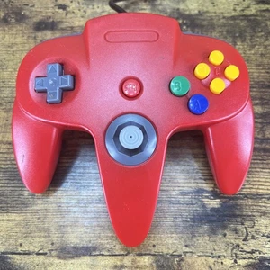 Joystick controller cablato rosso compatibile con console videogiochi Nintendo 64 N64 - Foto 1 di 2