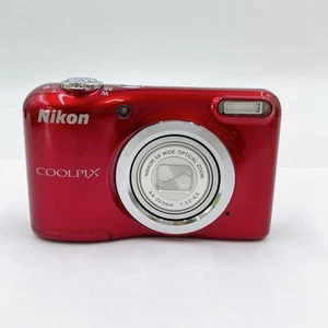 Nikon Coolpix A10 Red Digital Camera, 20MP, Compact, Used, Works Fine - Picture 1 of 14