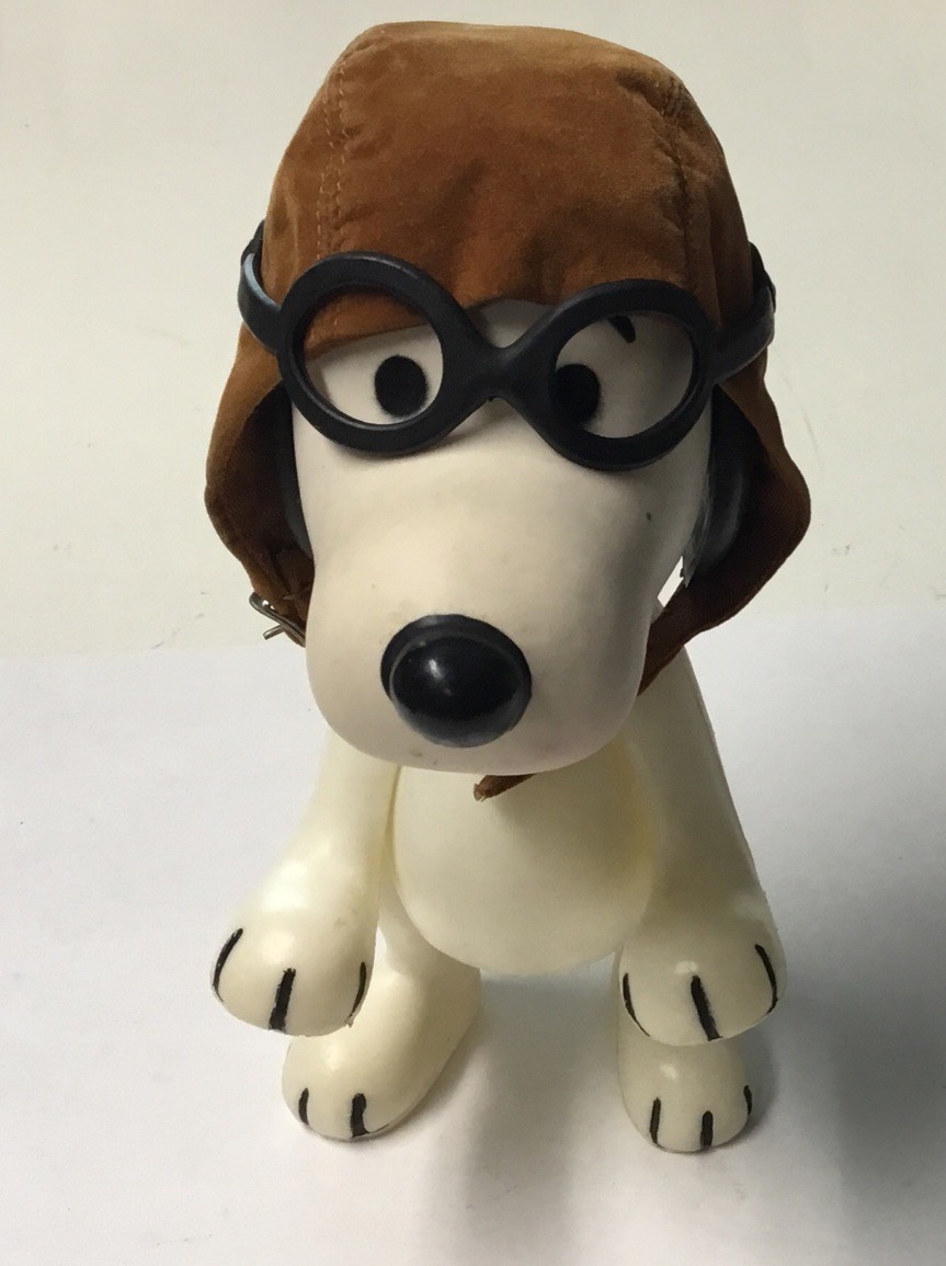 Snoopy flying Ace バナー&フィギュア ビンテージ スヌーピー フライングエース フィギュア オールド ヴィンテージ