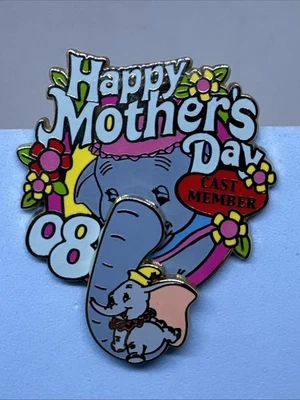 Disney Happy Mother's Day 2008 Cast Member Dumbo & Mrs. Jumbo LE 1000 Pin 61255 - Image 1 of 4