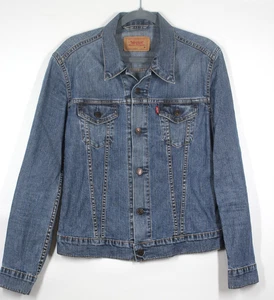 Vintage LEVI'S 'For Girls' 70590 MEDIUM Lightweight Denim Trucker Jacket Tunisia - Picture 1 of 21