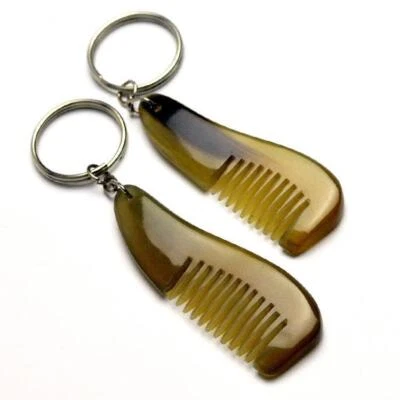 Mini Ox Horn Comb keychain comb pocket size gift beard comb hair comb - Image 1 of 4