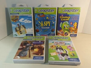 Leapster Learning Games Bundle: Ratatouille, Pet Pals,Creature Create, I Spy, Up - Picture 1 of 12