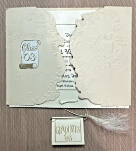 1903 Howard High School commencement graduation announcement invitation - Imagen 1 de 8