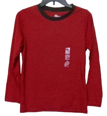 NWT EPIC THREADS Big Boys Micro Striped Long Sleeve Shirt Ski Patrol - Image 1 of 4