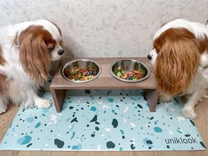 Pet food Mat, Rubber Dog Mat, Cat Food Mat, Waterproof Large Pet Mat, Uniklook - Picture 1 of 11