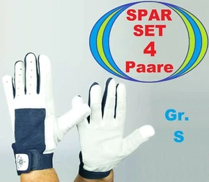 4x Event Technician Gloves S (7) AF Genuine Leather Rigging Roadie Drummer - Picture 1 of 12