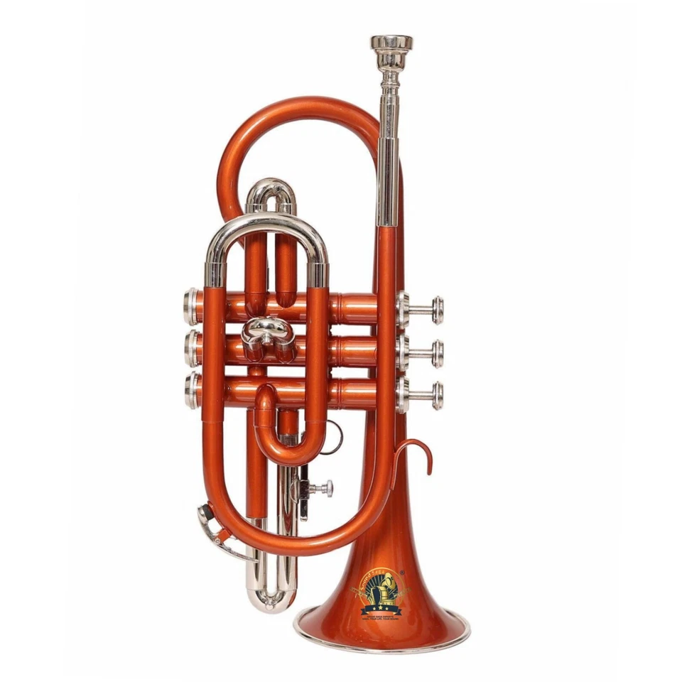 SOUND SAGA Corneta 3 Válvulas Bb Paso Con Boquilla y Estuche de Transporte (Cobre Plata) Foto 1 de 4