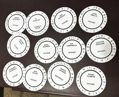 YOUR CHOICE: 25 Players Cadaco All-Star Baseball (PRE-CUT Discs) - Image 1 of 3